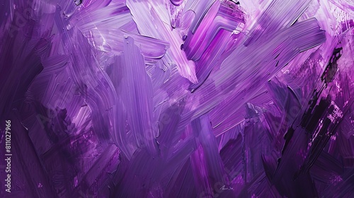 Soft Focus Purple Brushstroke Painting from Above