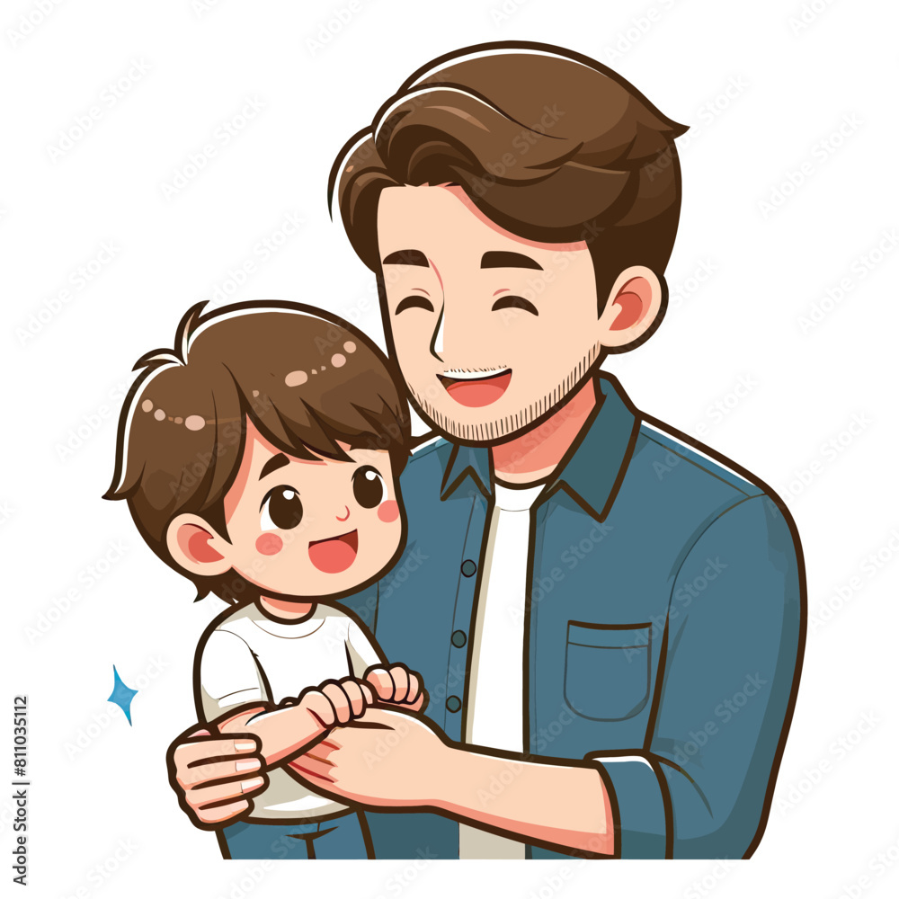 Father and son Adobe Illustrator Artwork Father and son Adobe Illustrator Artwork