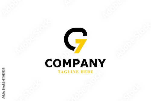 Free Download letter g and number seven logo - GFXLoad
