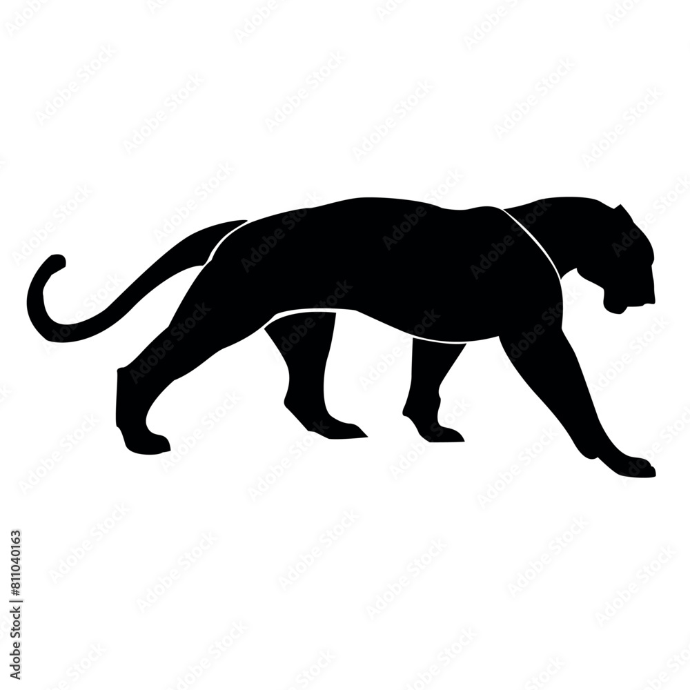 SILHOUETTES PANTHER VECTOR BLACK ANIMAL SILHOUETTES PANTHER VECTOR BLACK ANIMAL
