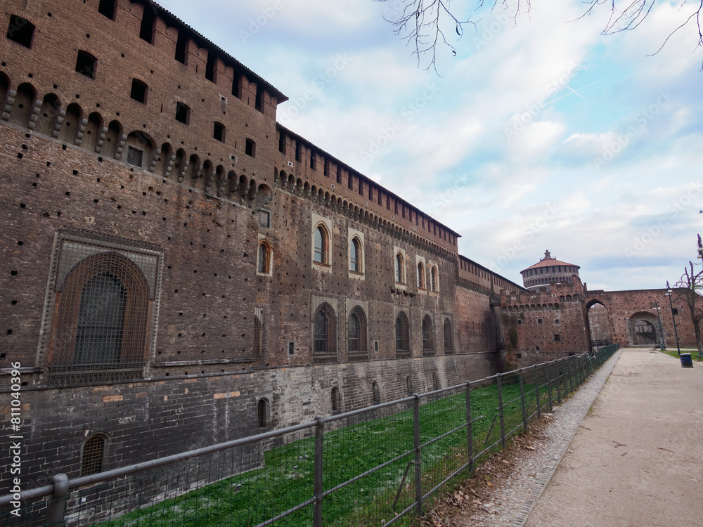 Castello Sforzesco, medieval castle in Milan