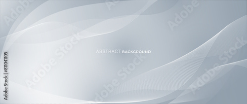 Abstract background with wave patterns in shades of gray. Smooth and clean lines.