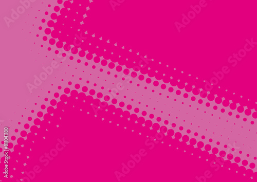 Fun pink and magenta dotted pop art background in retro comic style, vector eps10