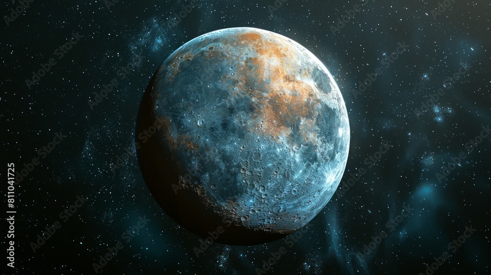 Fototapeta premium Planets and galaxy, science fiction wallpaper. Beauty of deep space.