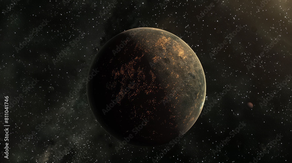 Fototapeta premium Planets and galaxy, science fiction wallpaper. Beauty of deep space.