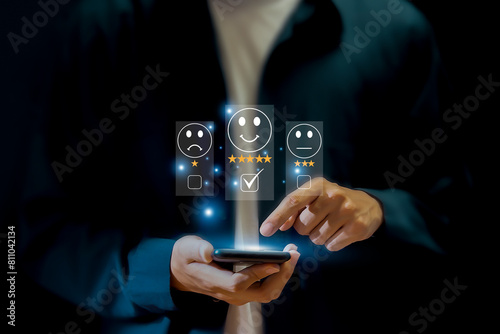 Customers rate service provider satisfaction through the application. The service experience in the online application will assess the quality of the service.	