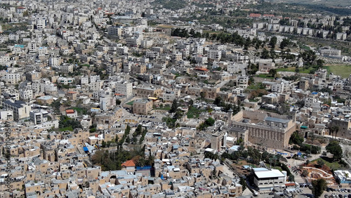 Hebron City west Bank High altitude, Aerial, 2023

Drone view from Israel Hebron, 2023,4K
 photo