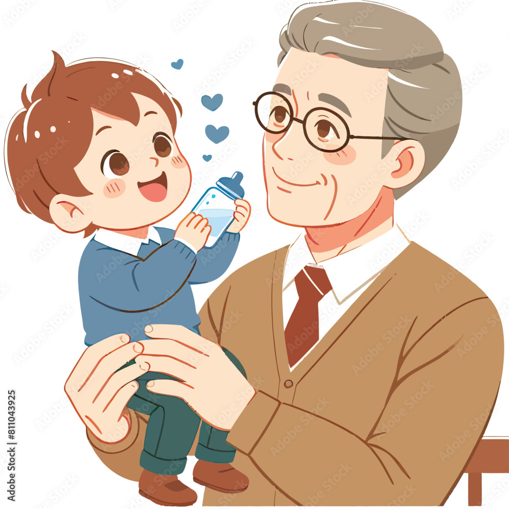 Father and son Adobe Illustrator Artwork Father and son Adobe Illustrator Artwork