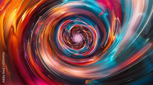 An abstract representation of the passage of time, depicted as swirling vortexes of color and light. The vortexes intersect and overlap, creating a sense of temporal distortion and fluidity. 