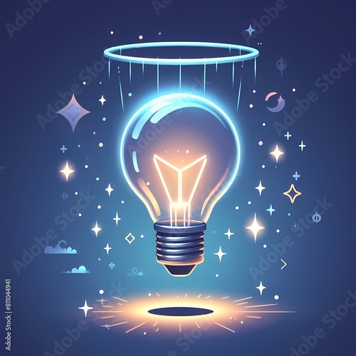  illustration of a bulb photo