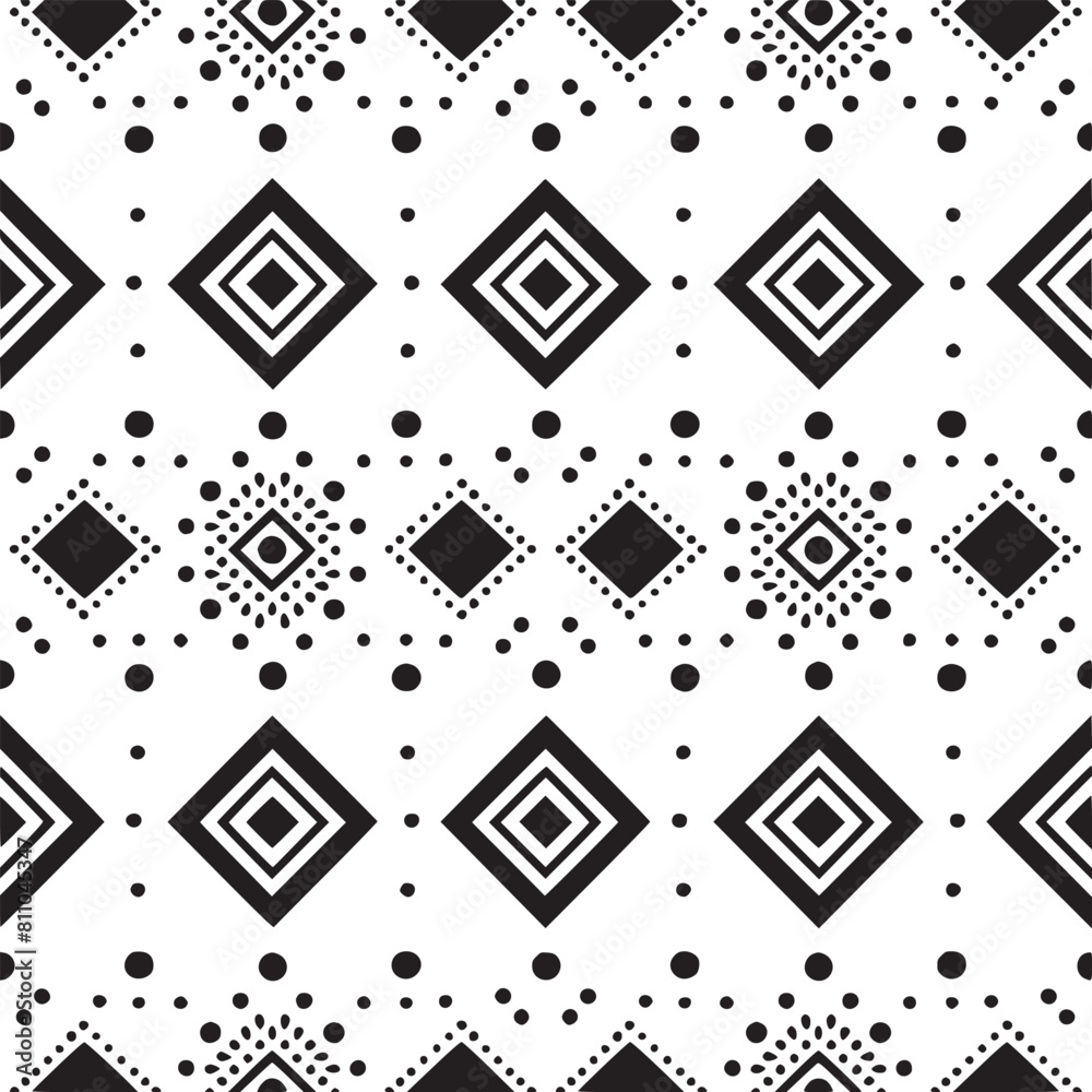 black and white geometric pattern background