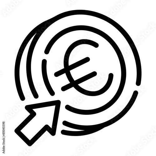 pay per click line icon