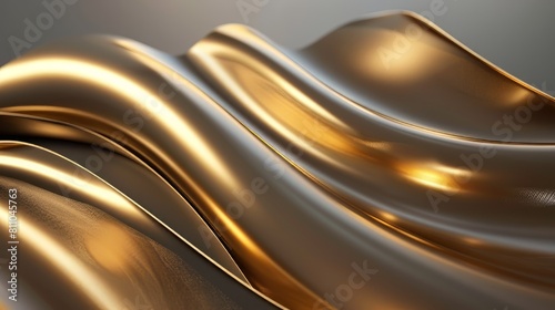 golden abstract background with smooth folds