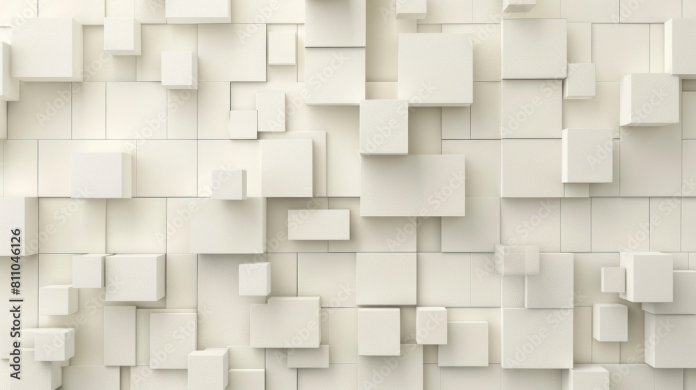3D background minimalism. A wall with 3D blocks. 3D wallpaper with white cubes. Futuristic concrete background, with copy spase 3D background minimalism. A wall with 3D blocks. 3D wallpaper with white cubes. Futuristic concrete background, with copy spase