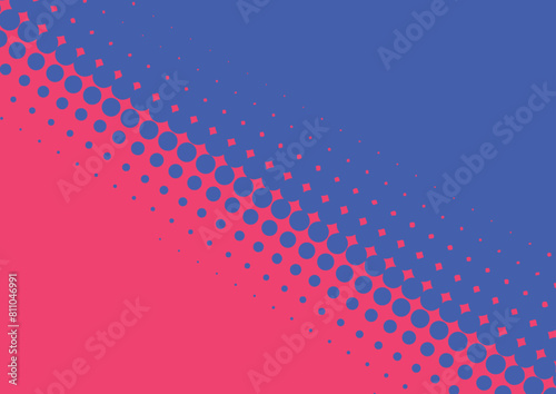 neon pink and blue pop art comic background lightning blast halftone dots