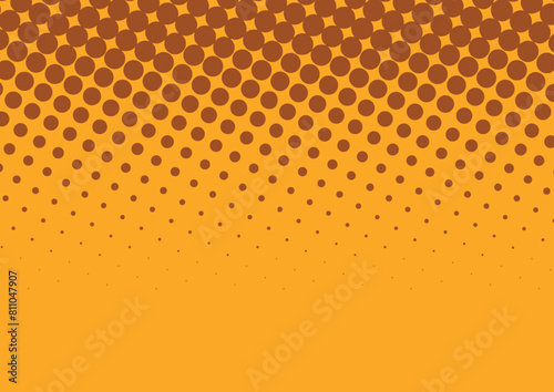brown and yellow pop art comic background lightning blast halftone dots