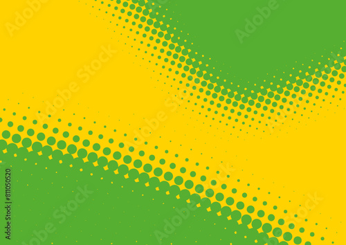 Superhero pop art background yellow and yellow color design in retro comic book style, vector illustration