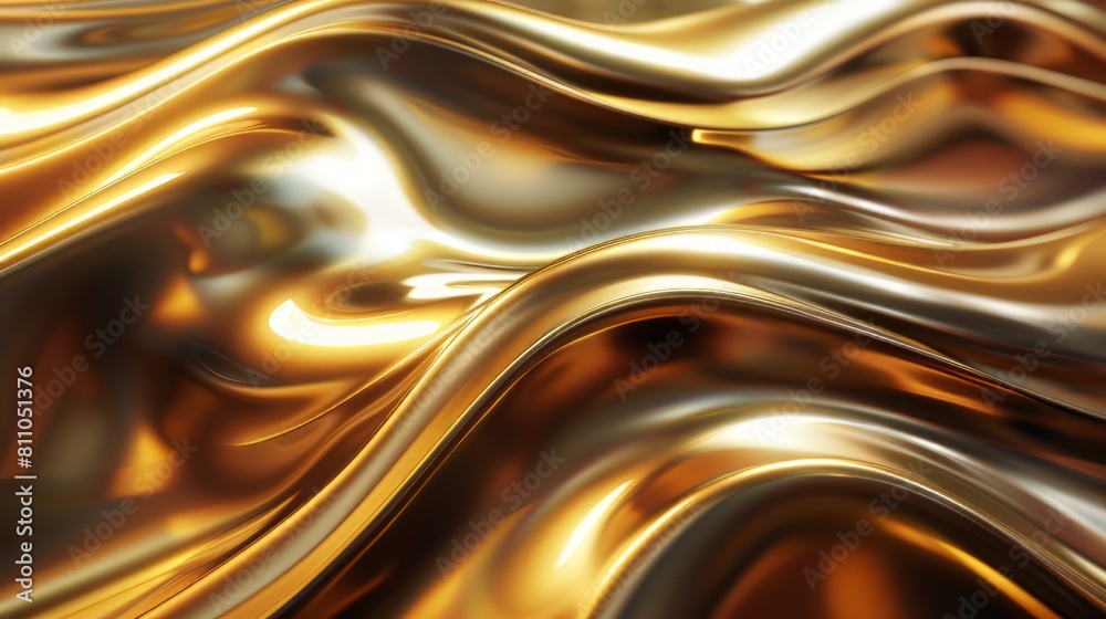 3d render of a smooth liquid gold surface with ripples and reflections 3d render of a smooth liquid gold surface with ripples and reflections