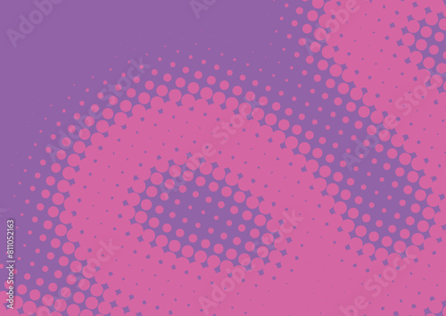 Superhero funny retro pop art background purple and pink colors in retro comic style, vector illustration eps10