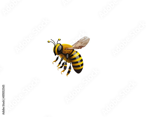 Eine fliegende Biene. 