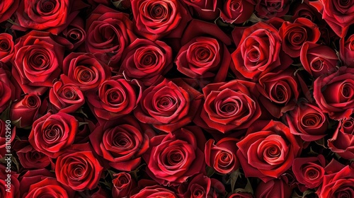 a vast background of deep roses arranged in an endless pattern  evoking a sense of romance and mystery. SEAMLESS PATTERN