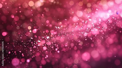 Mesmerizing Magenta Glow with Sparkling Rose Gold Particles Evoking Sensations of Passion and Joyful Indulgence