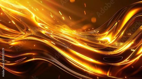 Molten gold swirls and flows.