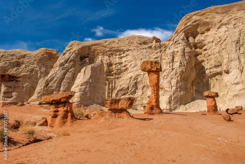 Toadstool Hoodoo rock formations in Kanab Utah