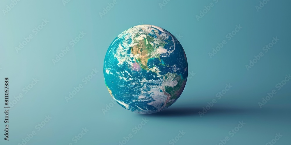 Earth globe on blue background. Elements of this image furnished Earth globe on blue background. Elements of this image furnished