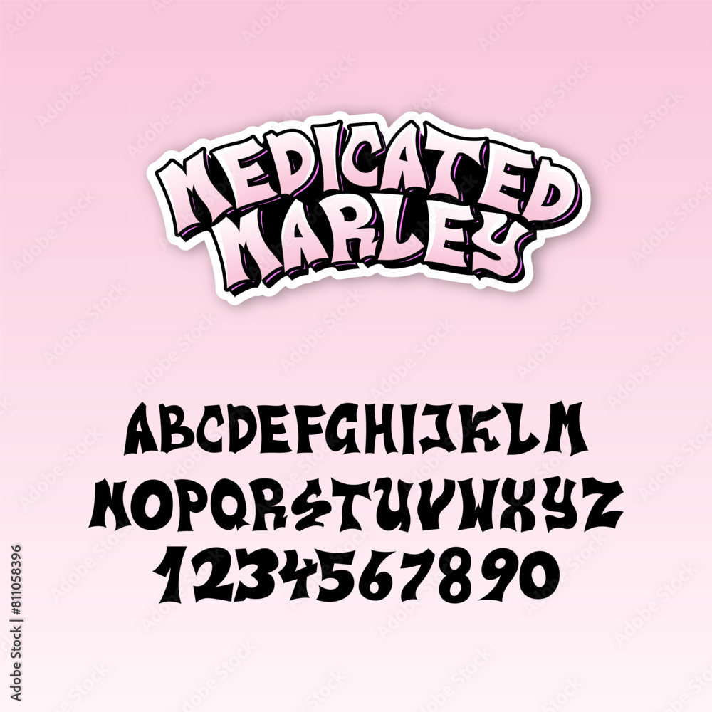 Medicated  Marley Food Fancy Font