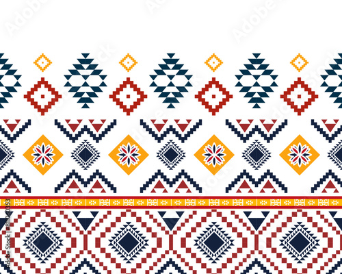 abstract Traditional geometric ethnic fabric pattern ornate elements with ethnic patterns design for textiles  rugs  clothing  sarong  scarf  batik  wrap  embroidery  print  curtain  carpet  wallpaper