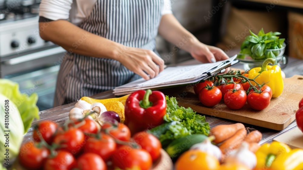 Nutritionist with healthy food and diet planning Nutritionist with healthy food and diet planning