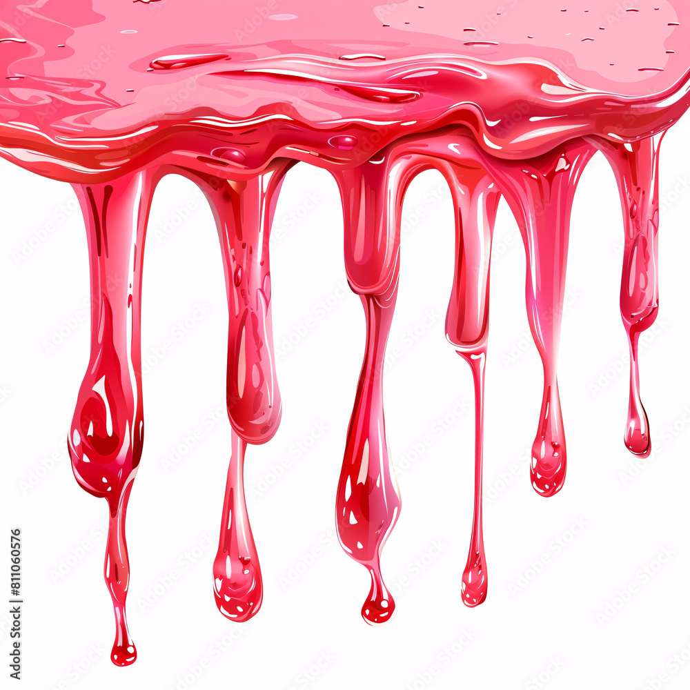 spilled red liquid