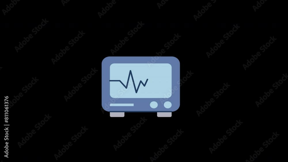 cardiogram animation with looping , 4k resolution, and Alpha Channel cardiogram animation with looping , 4k resolution, and Alpha Channel