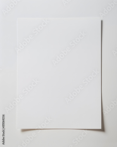 Sheet of paper or a4 paper isolated on white background © Oksana
