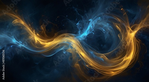 blue and gold abstract background