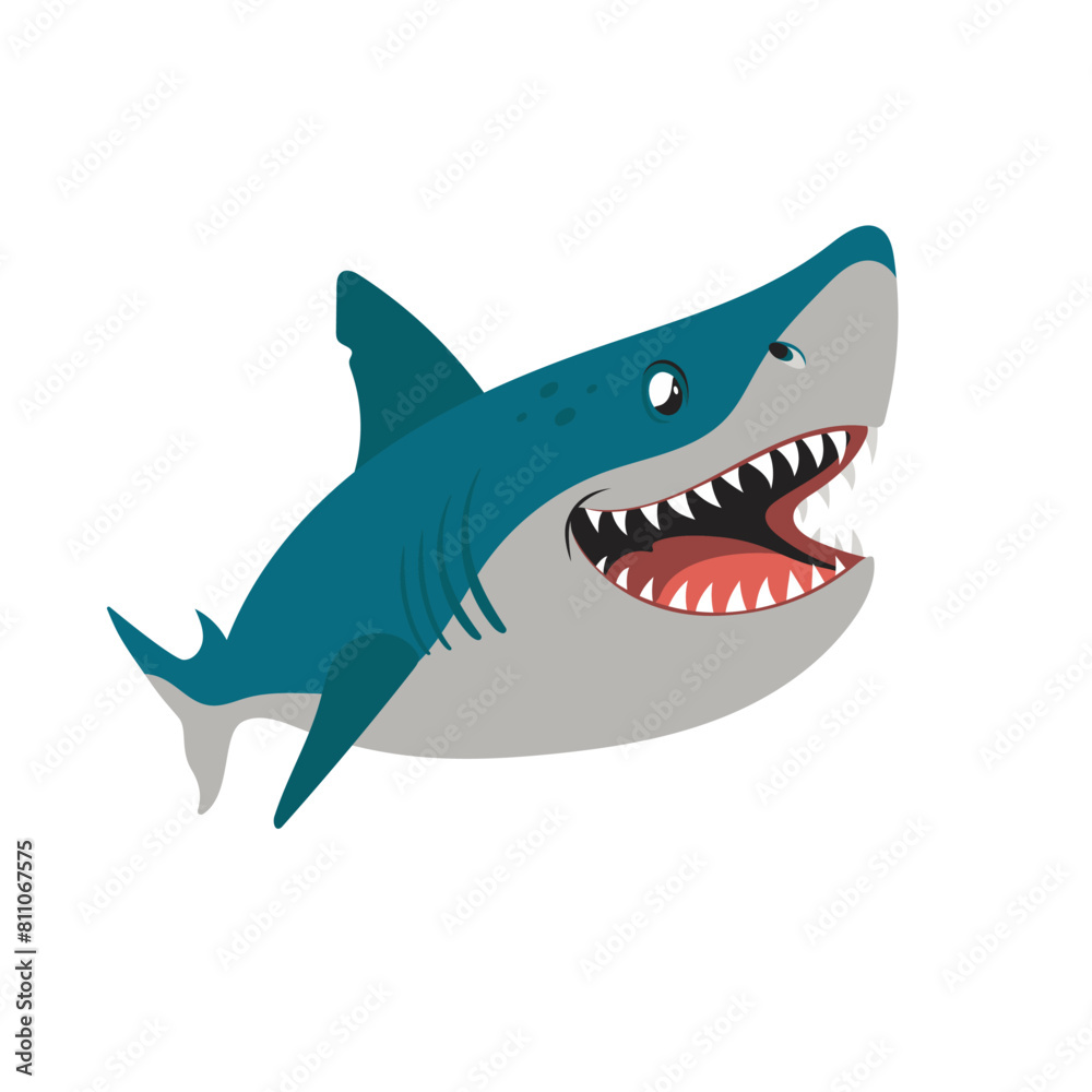 Fototapeta premium Shark cartoon