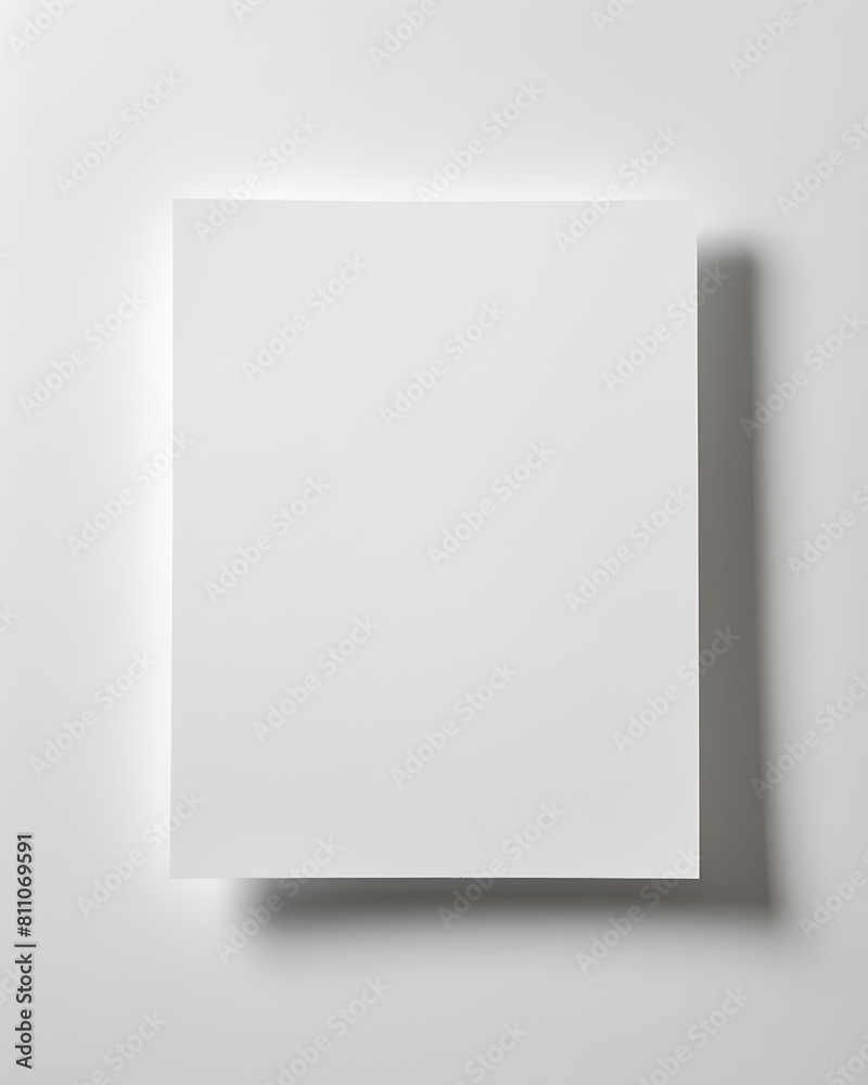 Sheet of paper or a4 paper isolated on white background