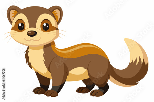 ferret cartoon vector illustration