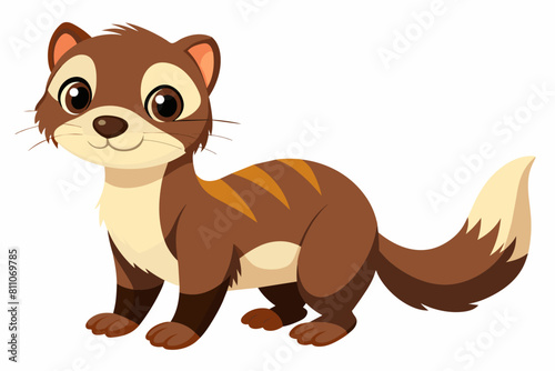 ferret cartoon vector illustration