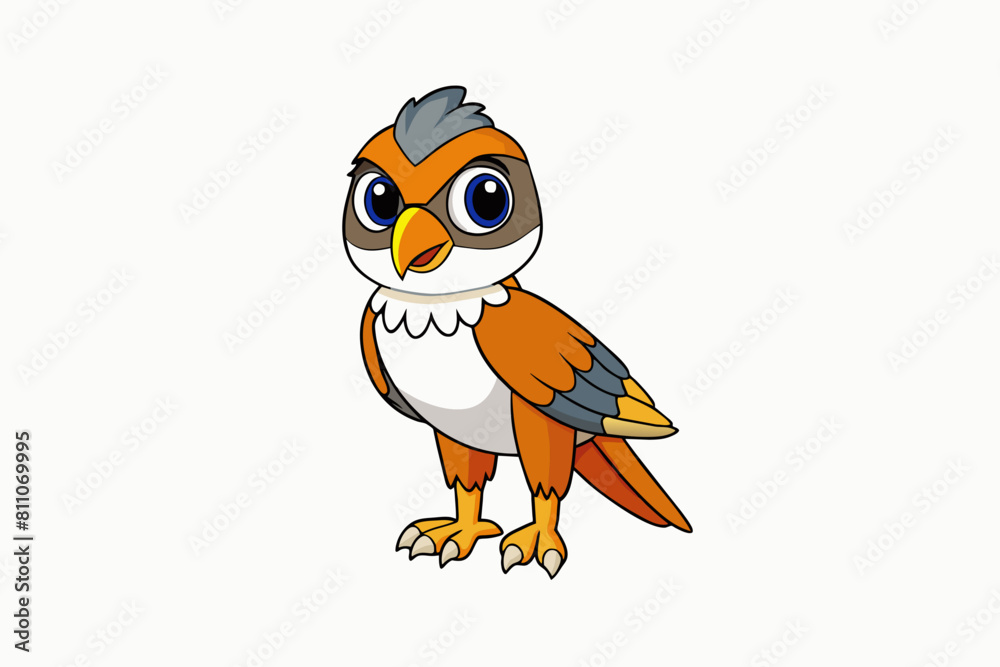 falcon bird cartoon vector illustration falcon bird cartoon vector illustration