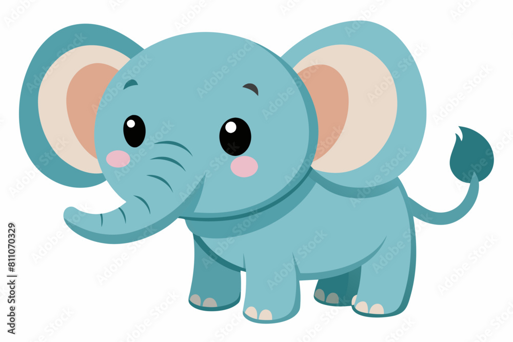 elephant cartoon vector illustration
