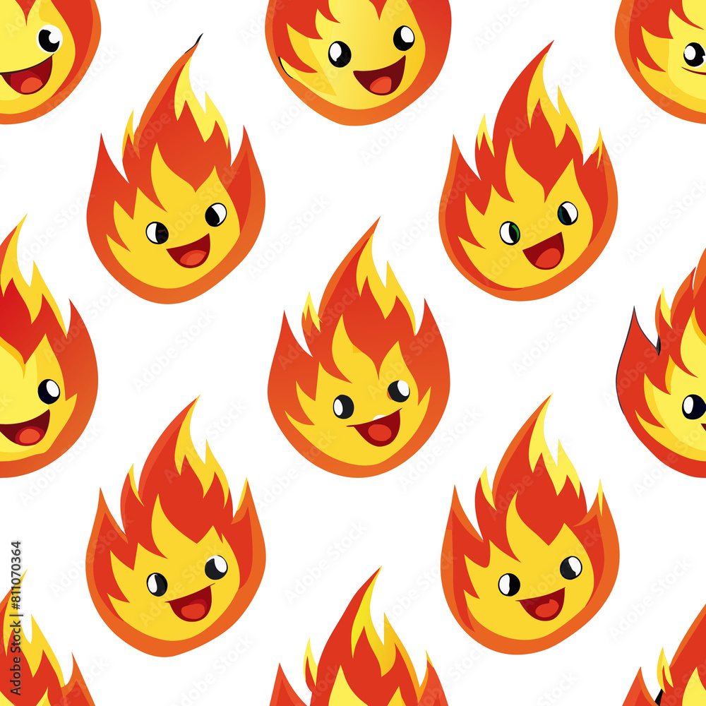 seamless pattern with fire flames seamless pattern with fire flames