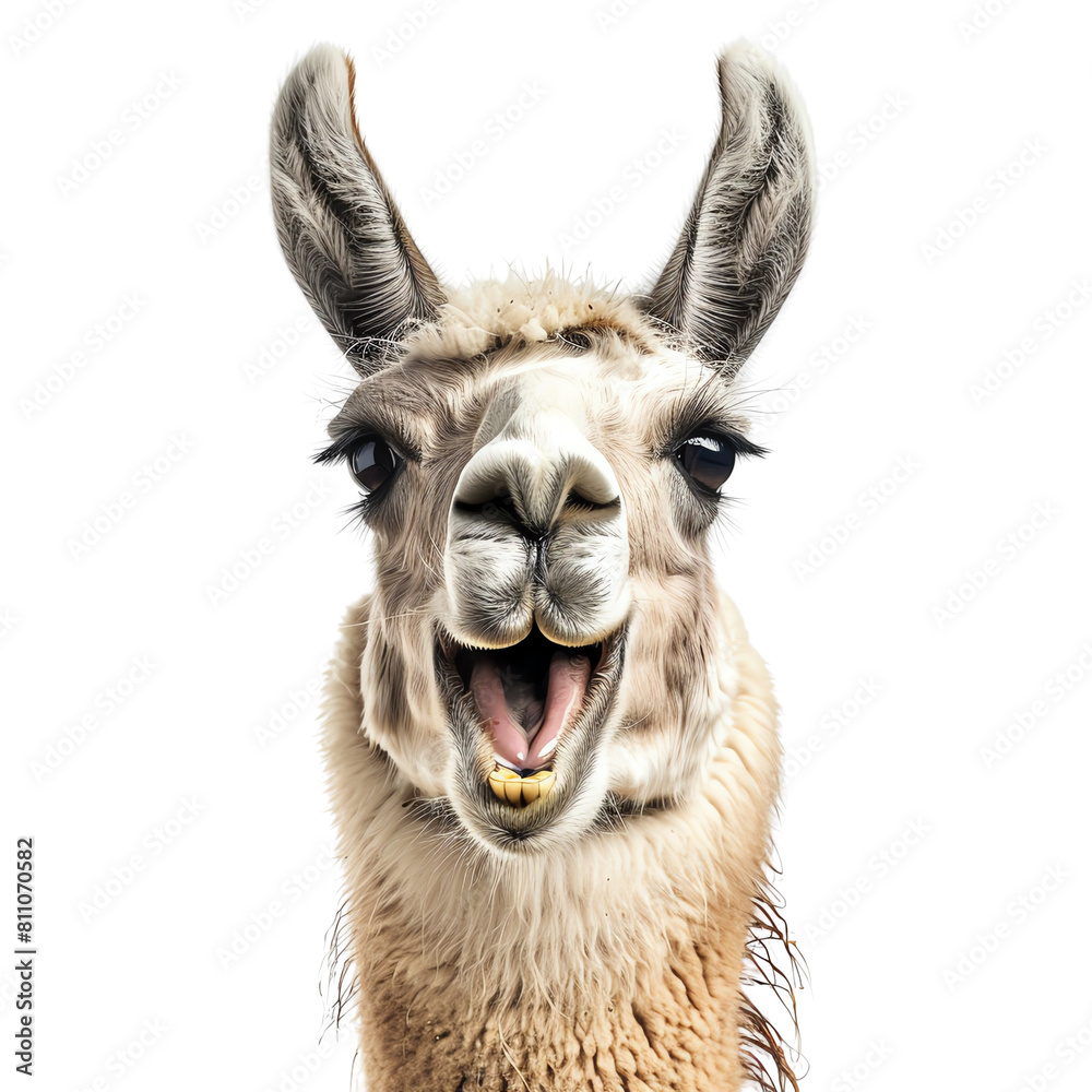 A llama is an animal that is often used for its wool