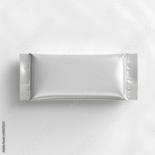 Blank snack bar mockup isolated on white background