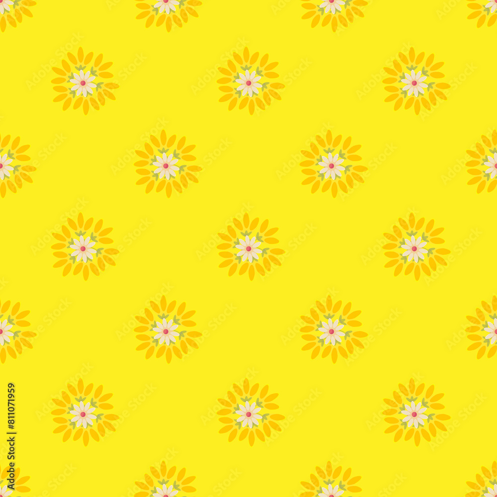Hand drawn pattern design for summertime season