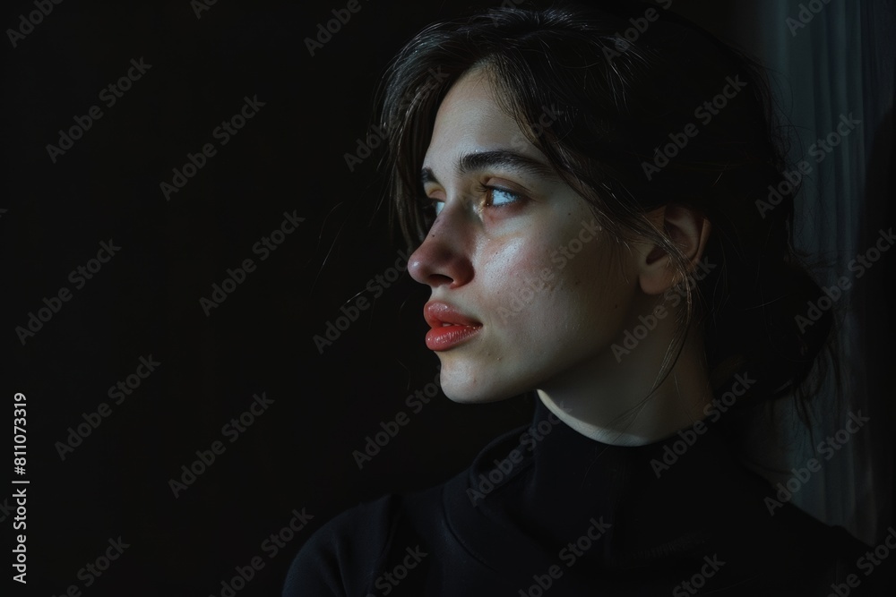 Low-key portrait of a young woman with subtle lighting, capturing a thoughtful expression and a sense of introspection, perfect for themes of solitude and contemplation.
Low-key portrait of a young woman with subtle lighting, capturing a thoughtful expression and a sense of introspection, perfect for themes of solitude and contemplation.