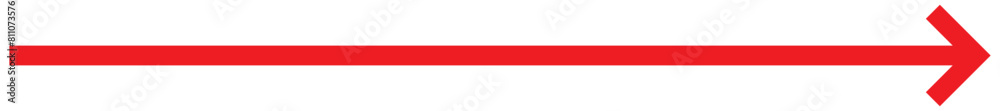 Obraz premium red long arrow to the right . vector, isolated. Yellow arrow isolated on white background