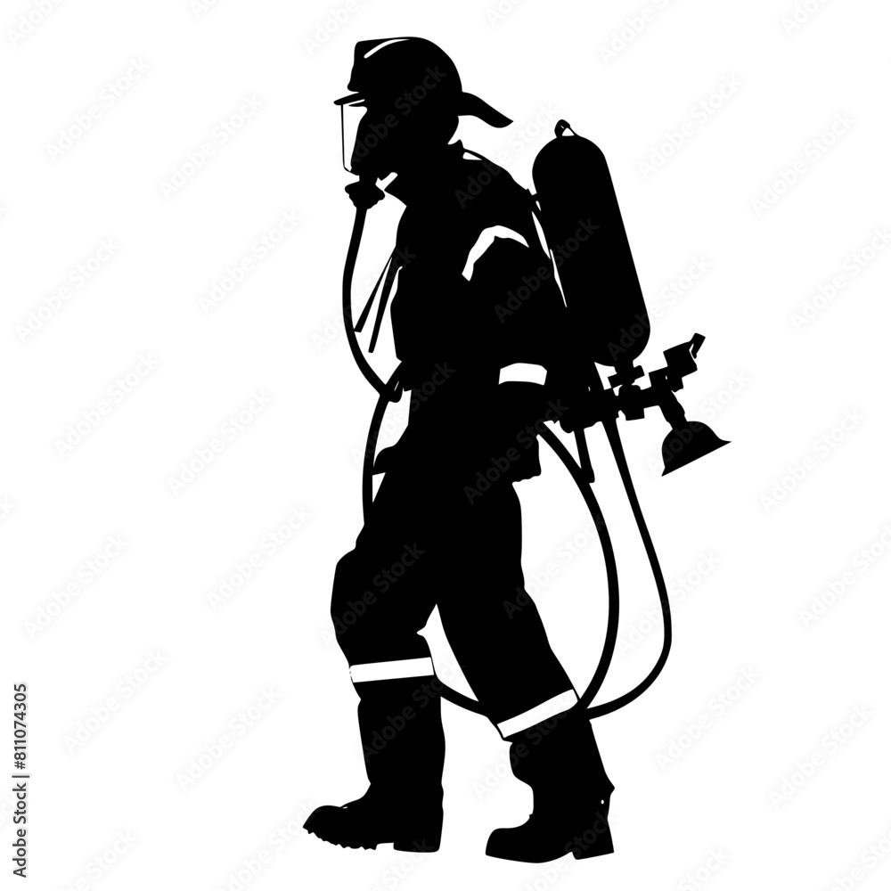 Firefighter Clipart, Fire Department Svg, Fire Truck Svg, Firefighter