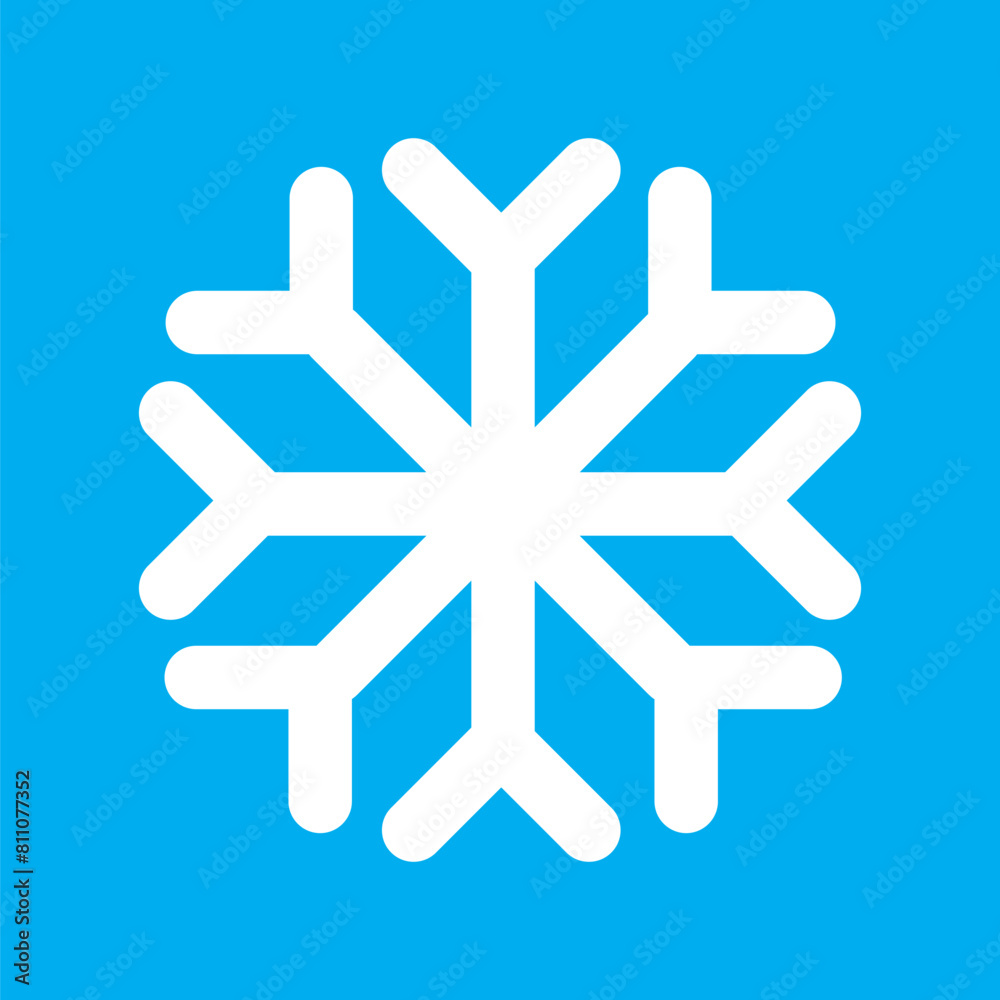 Fototapeta premium snowflake icon, winter, christmast